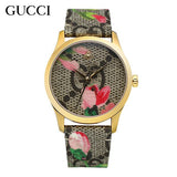 Gucci G Timeless Floral Brown Dial Brown Leather Strap Watch For Women - YA1264038 Buy Now By Gucci