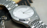 Gucci G Timeless Diamonds Silver Dial Silver Steel Strap Watch For Men - YA126404 Buy Now By Gucci