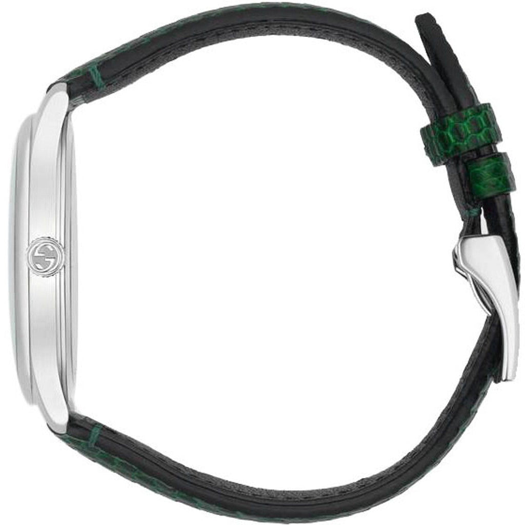 Gucci G-Timeless Green Mother of Pearl Dial Green Leather Strap Watch For Women - YA126585 Buy Now By Gucci
