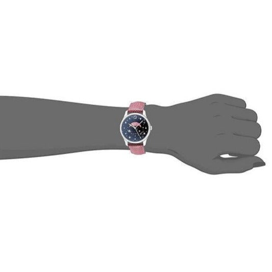 Gucci G-Timeless Moonphase Black Dial Pink Leather Strap Watch For Women - YA1264046 Buy Now By Gucci