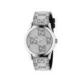 Gucci G Timeless Quartz Grey Dial Grey Leather Strap Watch For Men - YA1264058 Buy Now By Gucci