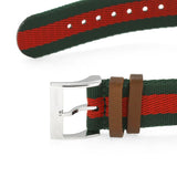 Gucci Le Marche des Merveilles Red & Green Dial Red & Green Nylon Strap Unisex Watch - YA1264060 Buy Now By Gucci