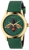 Gucci G Timeless Bee Green Dial Green Leather Strap Watch For Women - YA1264065 Buy Now By Gucci