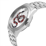 Gucci G Timeless Silver Dial Silver Steel Strap Watch For Women - YA1264076 Buy Now By Gucci