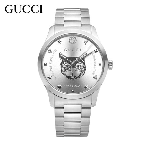 Gucci G Timeless Silver Dial Silver Steel Strap Watch For Women - YA1264095 Buy Now By Gucci