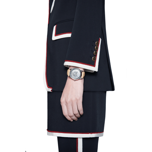 Gucci G Timeless Automatic Mother of Pearl Dial Brown Leather Strap Watch For Women - YA1264112 Buy Now By Gucci