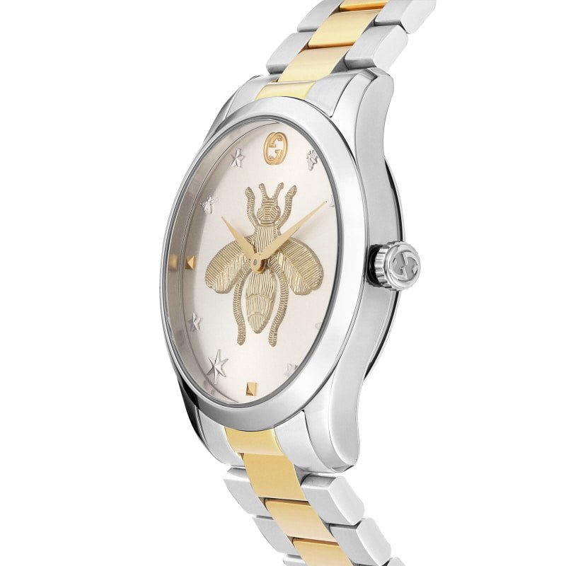 Gucci G Timeless Silver Dial Two Tone Steel Strap Watch For Women - YA1264131 Buy Now By Gucci