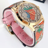 Gucci G Timeless Brown Dial Brown Leather Strap Watch For Women - YA1264133 Buy Now By Gucci