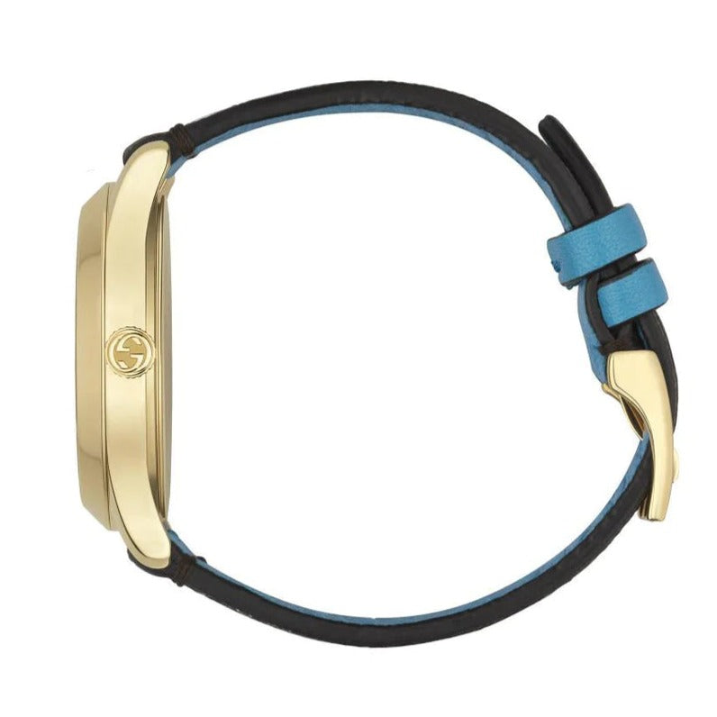 Gucci G Timeless Disney Donald Duck Brown Dial Brown Leather Strap Watch For Women - YA1264167 Buy Now By Gucci