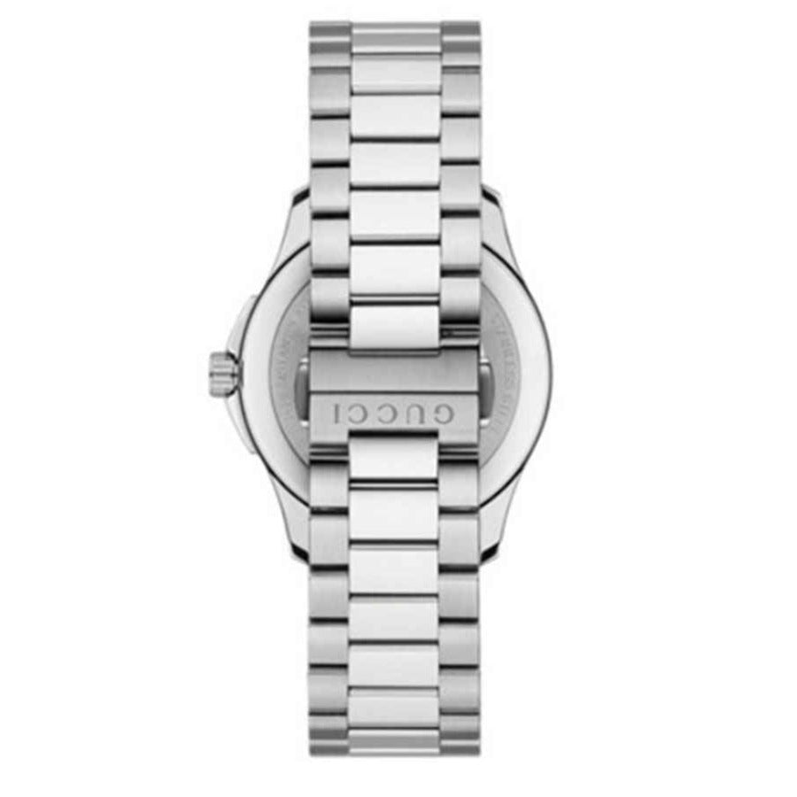 Gucci G Timeless Mother of Pearl White Dial Silver Steel Strap Watch For Women - YA126444 Buy Now By Gucci