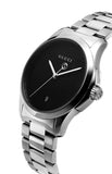 Gucci G Timeless Black Dial Silver Steel Strap Watch For Men - YA126460 Buy Now By Gucci