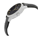 Gucci G Timeless Automatic Black Dial Black Leather Strap Watch For Women - YA126469 Buy Now By Gucci
