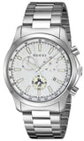 Gucci G Timeless Chronograph White Dial Silver Steel Strap Watch For Men - YA126472 Buy Now By Gucci