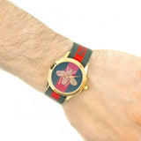 Gucci G Timeless Quartz Green & Red Dial Green & Red NATO Strap Watch For Men - YA126487A Buy Now By Gucci