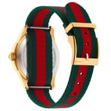 Gucci Le Marche des Merveilles Green & Red Dial Green & Red NATO Strap Unisex Watch - YA126487 Buy Now By Gucci