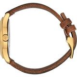 Gucci Le Marche Des Merveilles Red & Green Dial Brown Leather Strap Unisex Watch - YA126497 Buy Now By Gucci