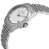 Gucci G Timeless Silver Dial Silver Steel Strap Watch For Women - YA126501 Buy Now By Gucci