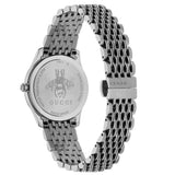 Gucci G Timeless Quartz Black Dial Silver Steel Strap Watch For Women - YA1265020 Buy Now By Gucci