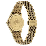 Gucci G Timeless Quartz Mother of Pearl Dial Gold Steel Strap Watch For Women - YA1265021 Buy Now By Gucci