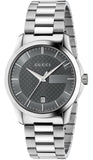 Gucci G Timeless Grey Dial Silver Steel Strap Watch For Women - YA126522 Buy Now By Gucci