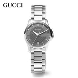 Gucci G Timeless Grey Dial Silver Steel Strap Watch For Women - YA126522 Buy Now By Gucci