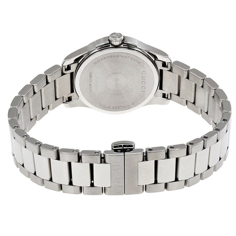 Gucci G Timeless Brown Dial Silver Steel Strap Watch For Women - YA126526 Buy Now By Gucci