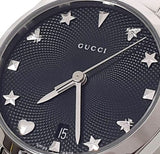 Gucci G Timeless Black Dial Silver Steel Strap Watch For Women - YA126573A Buy Now By Gucci