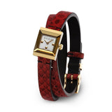 Gucci G Frame White Dial Red Leather Strap Watch For Women - YA128524 Buy Now By Gucci