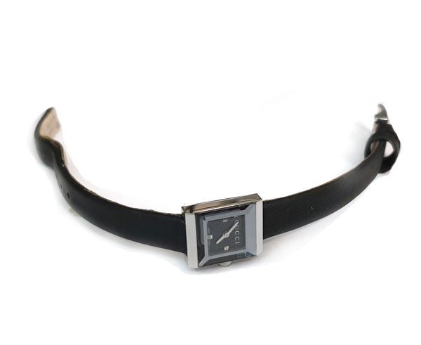 Gucci G-Frame Black Dial Black Leather Strap Watch For Women - YA128526 Buy Now By Gucci