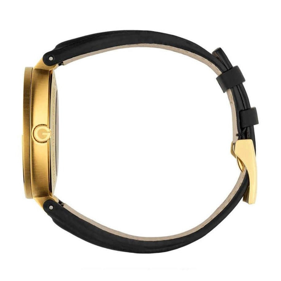 Gucci Interlocking Special Edition Grammy Black Dial Black Leather Strap Watch For Men - YA133208 Buy Now By Gucci