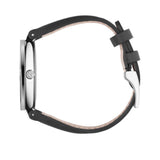 Gucci G Interlocking Black Dial Black Leather Strap Watch For Women - YA133301 Buy Now By Gucci