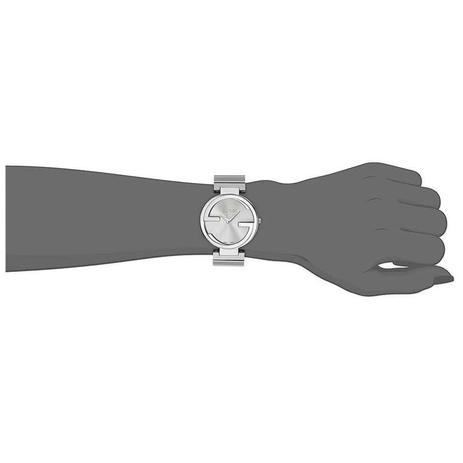 Gucci G Interlocking Silver Dial Silver Steel Strap Watch For Women - YA133308 Buy Now By Gucci