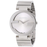 Gucci G Interlocking Silver Dial Silver Steel Strap Watch For Women - YA133308 Buy Now By Gucci