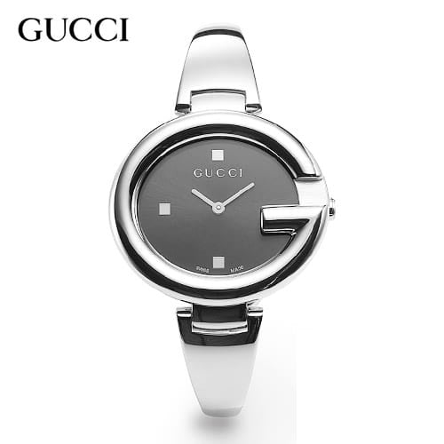 Gucci Guccissima Black Dial Silver Steel Strap Watch For Women - YA134301 Buy Now By Gucci