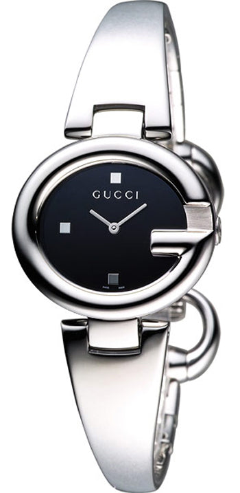 Gucci Guccisima Quartz Black Dial Silver Steel Strap Watch For Women - YA134501 Buy Now By Gucci