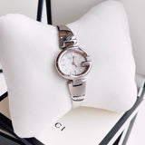 Gucci Guccissima Quartz Silver Dial Silver Steel Strap Watch For Women - YA134511 Buy Now By Gucci