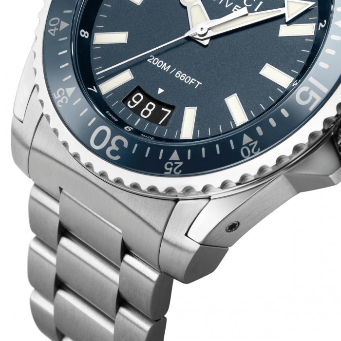 Gucci Dive Analog Blue Dial Silver Steel Strap Watch For Men - YA136203 Buy Now By Gucci