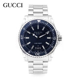 Gucci Dive Analog Blue Dial Silver Steel Strap Watch For Men - YA136203 Buy Now By Gucci