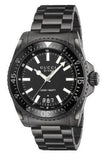 Gucci Dive Quartz Black Dial Black Steel Strap Watch For Men - YA136205 Buy Now By Gucci