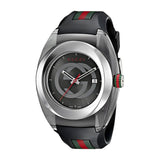 Gucci Sync Quartz Black Dial Black Rubber Strap Watch For Men - YA137301 Buy Now By Gucci