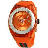 Gucci Sync XXL Quartz Orange Dial Orange Rubber Strap Unisex Watch - YA137108 Buy Now By Gucci