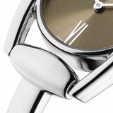 Gucci Horsebit Collection Quartz Brown Dial Silver Steel Strap Watch For Women - YA139501 Buy Now By Gucci