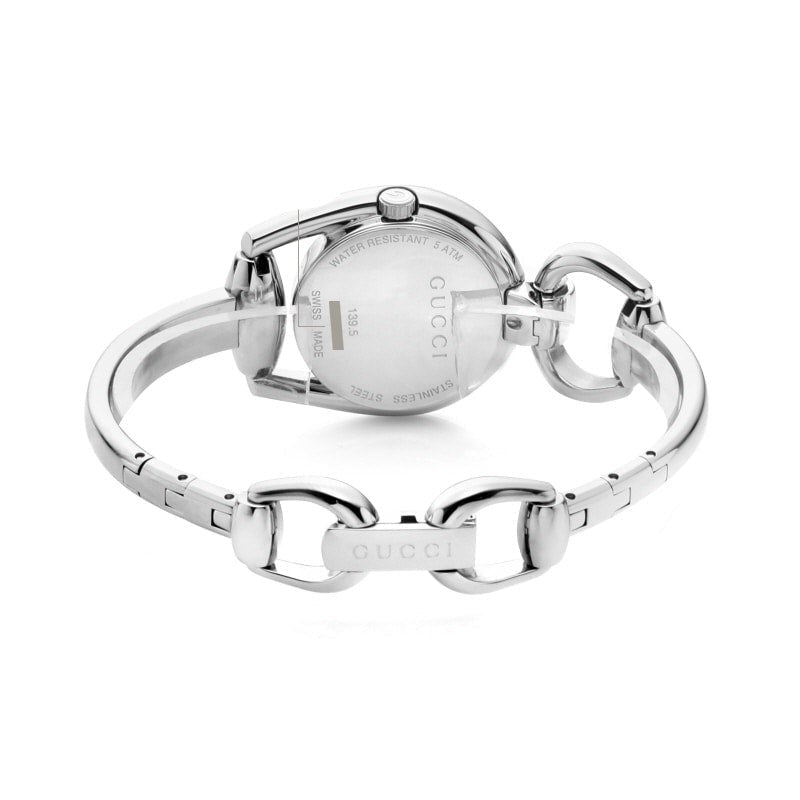 Gucci Horsebit Collection Diamonds Mother of Pearl Dial Silver Steel Strap Watch For Women - YA139505 Buy Now By Gucci