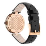 Gucci Diamantissima Quartz Black Dial Black Leather Strap Watch for Women - YA141401 Buy Now By Gucci