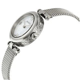 Gucci Diamantissima Quartz Diamonds Mother of Pearl Dial Silver Mesh Bracelet Watch for Women - YA141504 Buy Now By Gucci