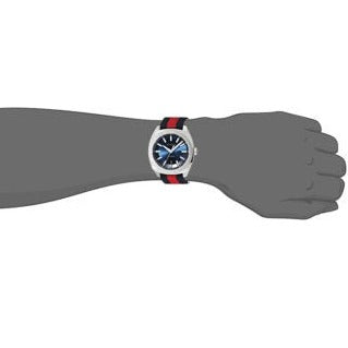 Gucci GG2570 Quartz Blue Dial Blue & Red Nylon Strap Watch For Men - YA142304 Buy Now By Gucci