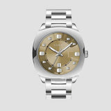 Gucci Vintage Diamonds Brown Dial Silver Steel Strap Watch For Men - YA142409 Buy Now By Gucci