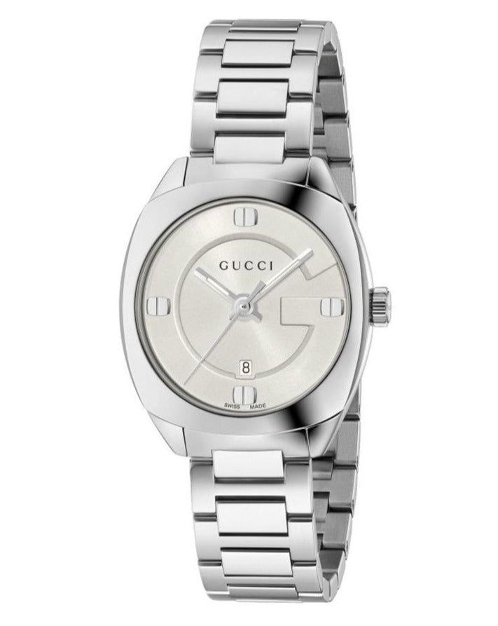 Gucci GG2570 White Dial Silver Steel Strap Watch For Women - YA142502 Buy Now By Gucci