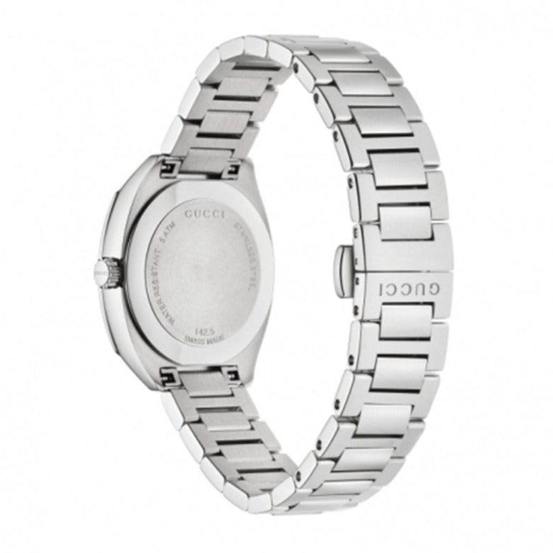 Gucci GG2570 Diamonds White Dial Silver Steel Strap Watch For Women - YA142506 Buy Now By Gucci