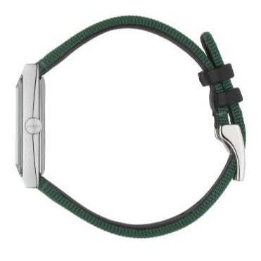 Gucci G-Frame Mother of Pearl Dial Two Tone Nylon Strap Watch For Women - YA147404 Buy Now By Gucci